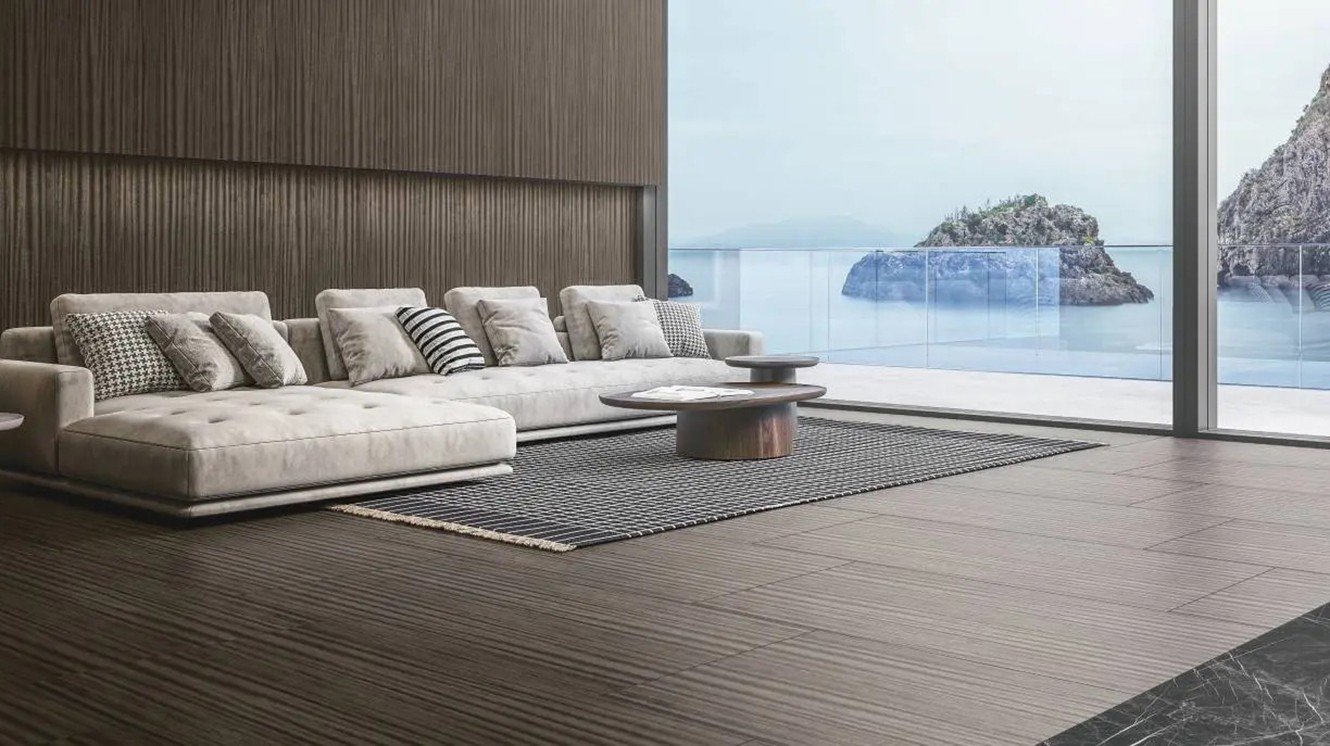 Feinsteinzeug in Holzoptik