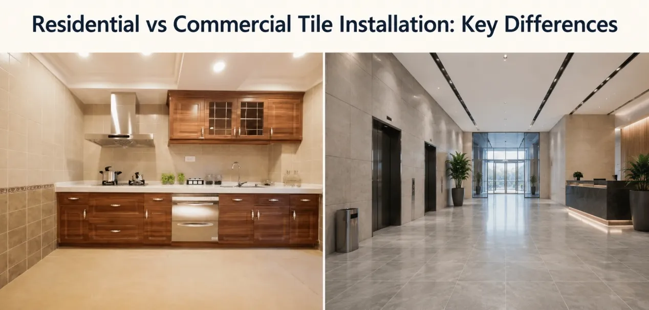 Residential vs Commercial Tile Installation: Key Differences