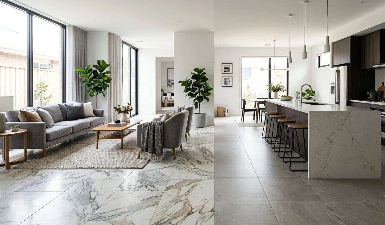 Natural Stone vs Porcelain Tiles: Pros, Cons, and Costs