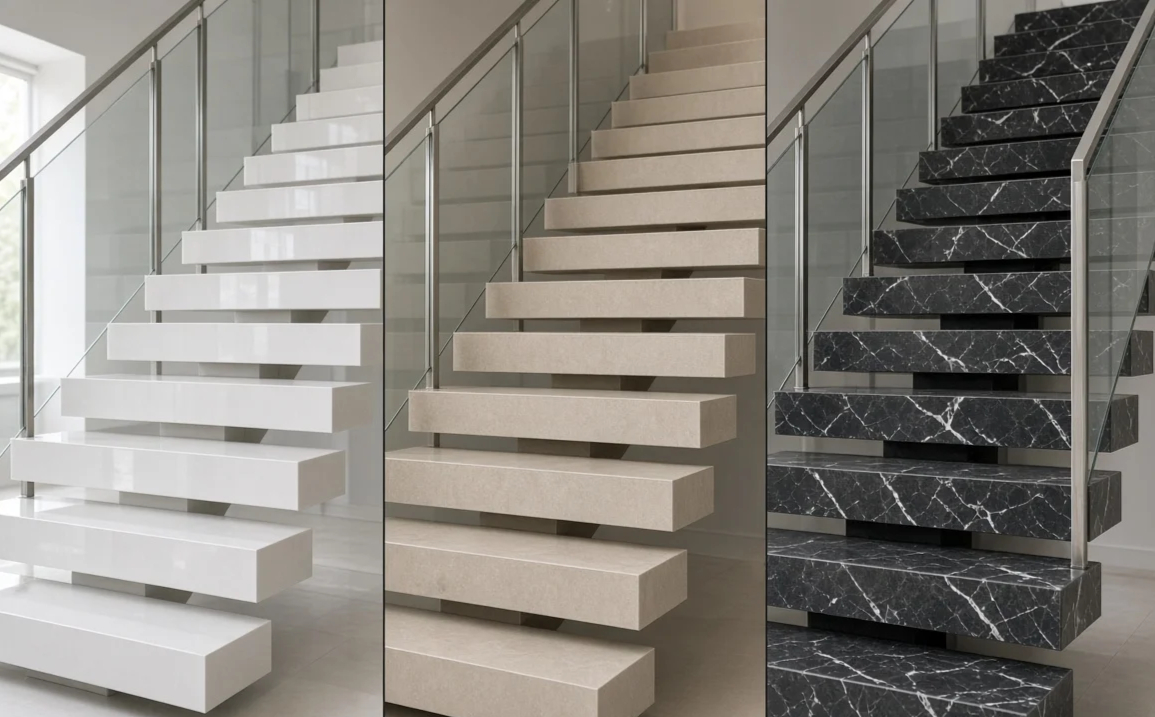 Porzellanfliesen, Keramikfliesen oder Natursteinfliesen für Treppen: Welche ist die beste?